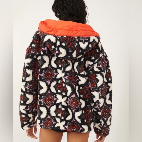 Free People Movement Jacquard Elevation Reversible Fleece Snowcap Combo Size S - Picture 3 of 8